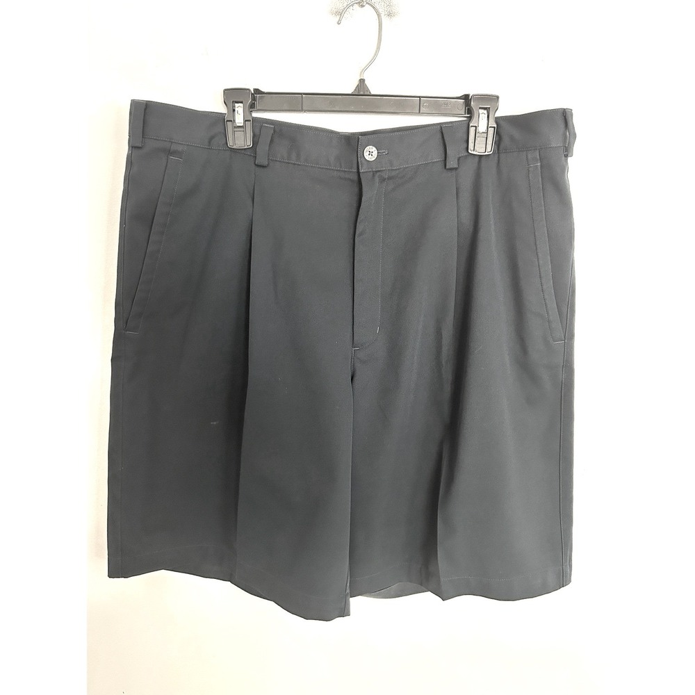 Nike Golf Fit Dry Mens Navy Blue Pleated Performance Shorts Size 38